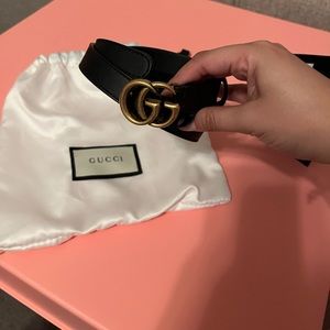 Gucci Thin Belt with Double G Buckle